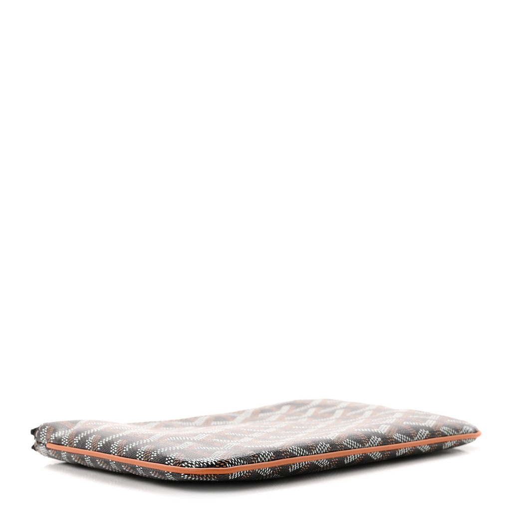 GOYARD Goyardine Senat PM Zip Pouch - Black / Gold