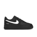 Supreme x Nike Air Force 1 Low Black Sneakers with White Swoosh