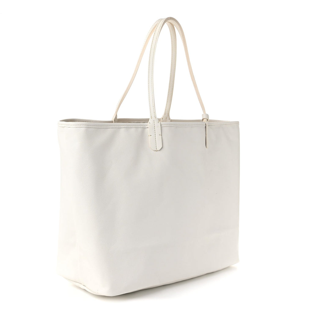 GOYARD Anjou PM Reversible Tote – White Chevron Canvas & Leather