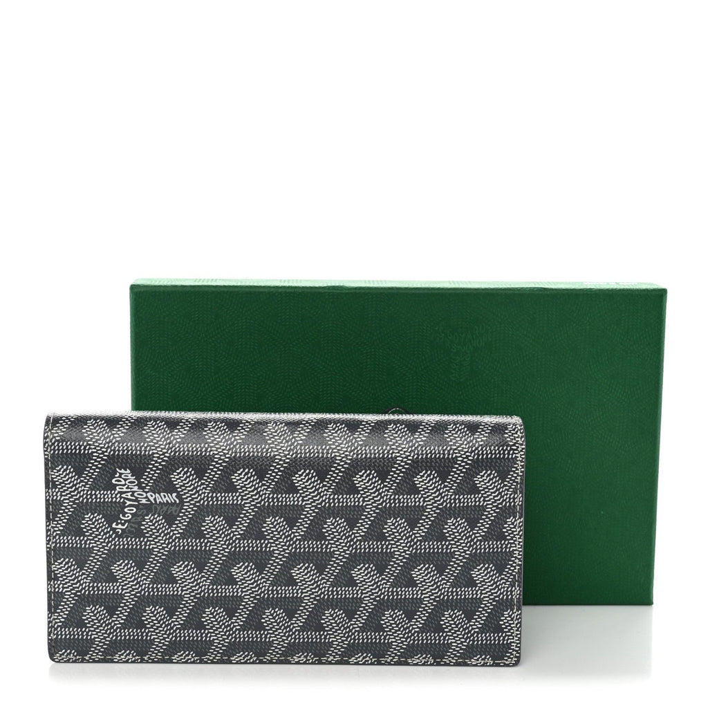 GOYARD Goyardine Long Bi-Fold Wallet - Grey