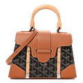 GOYARD Goyardine Structure Mini Saigon Bag – Black & Gold