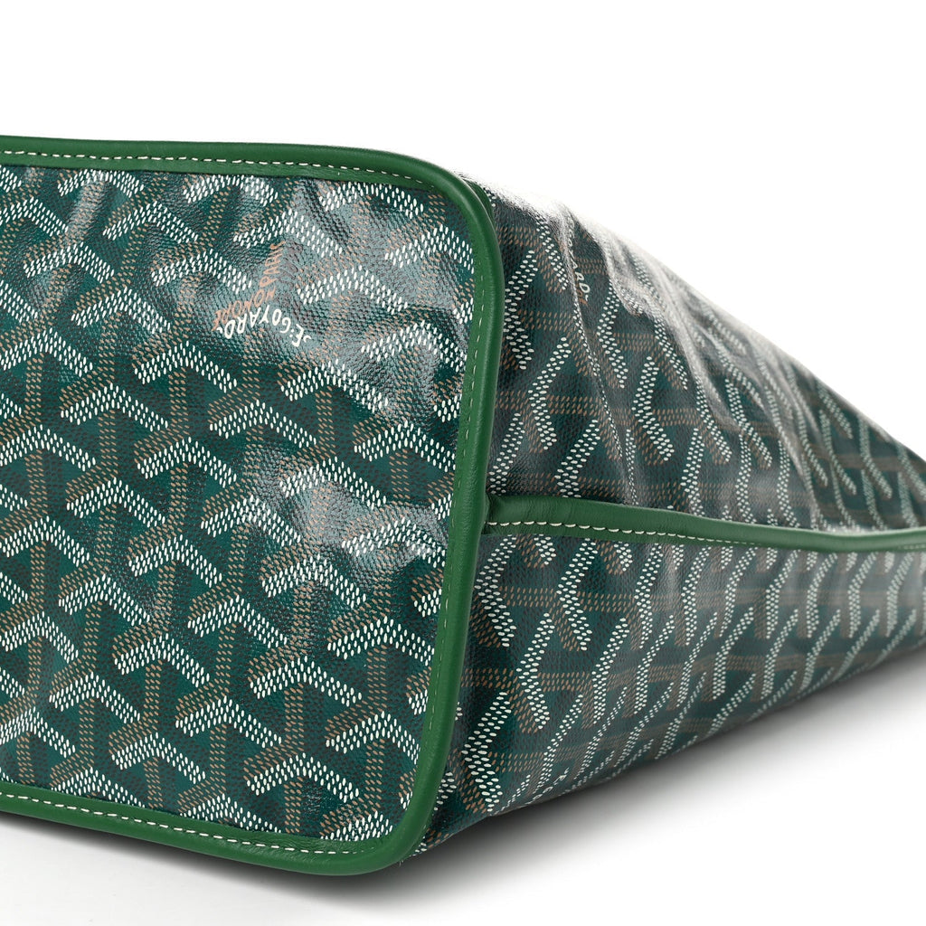 GOYARD Goyardine Anjou PM Reversible Tote Bag - Green