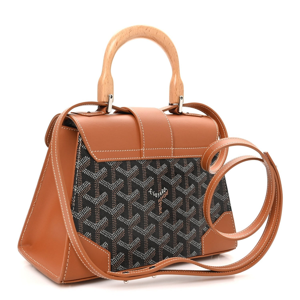 GOYARD Goyardine Structure Mini Saigon Bag – Black & Gold