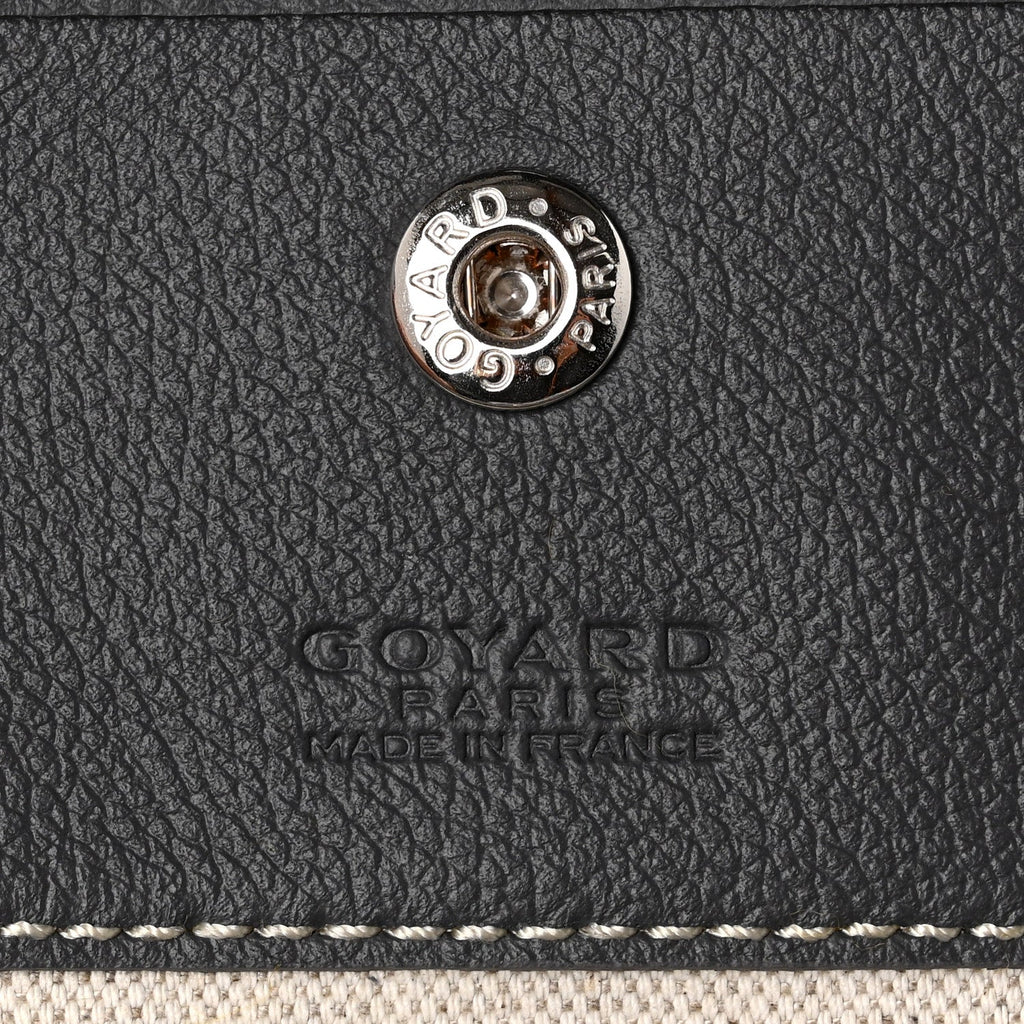GOYARD Saint Louis GM Tote Bag – Grey Chevron Canvas & Leather Trim