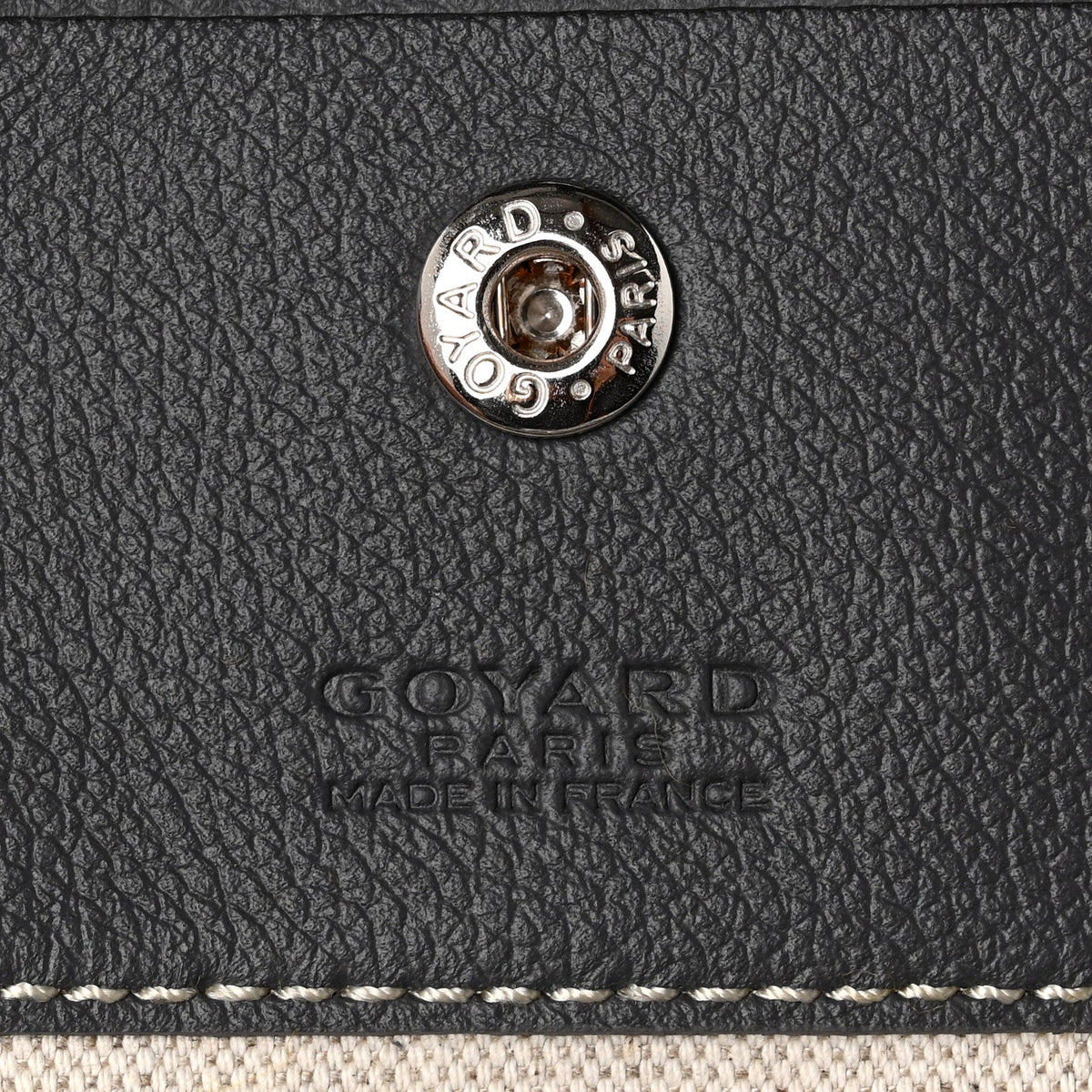 GOYARD Saint Louis GM Tote Bag – Grey Chevron Canvas & Leather Trim