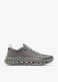 On Grey Lace-Up Sneakers with Sculpted Cutout Sole