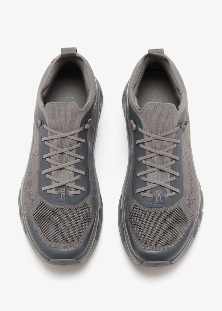 On Grey Lace-Up Sneakers with Sculpted Cutout Sole