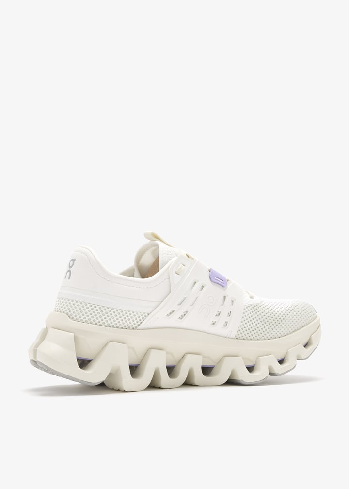 On Ivory Mesh Sneakers with Chunky Segmented Sole