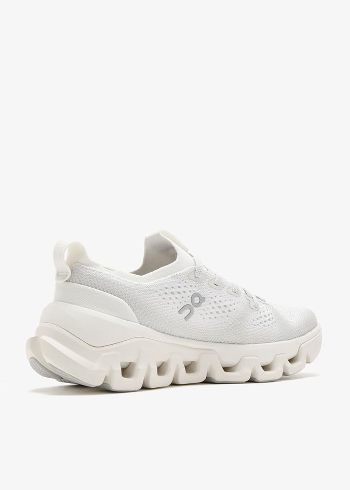On Ivory Mesh Sneakers with Cream Segmented Sole
