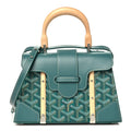 GOYARD Goyardine Structured Mini Saigon Bag - Green