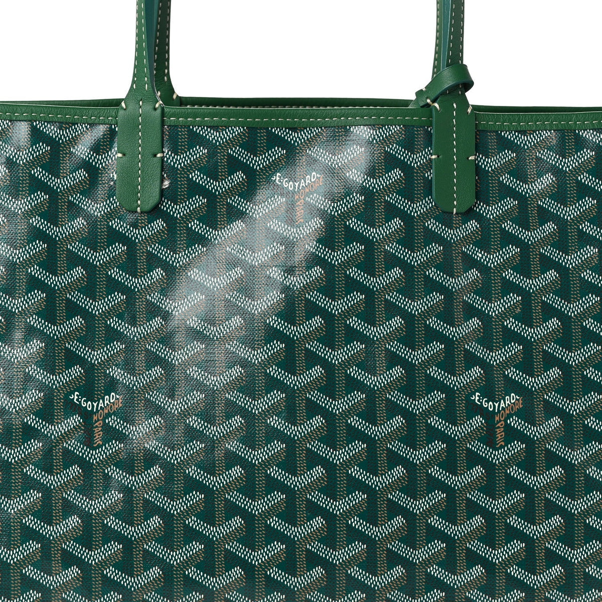 GOYARD Goyardine Anjou PM Reversible Tote Bag - Green