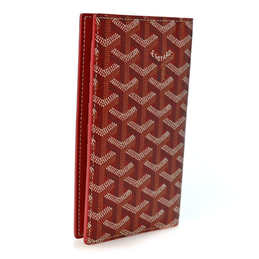 GOYARD Goyardine Saint Roch Bifold Wallet - Red