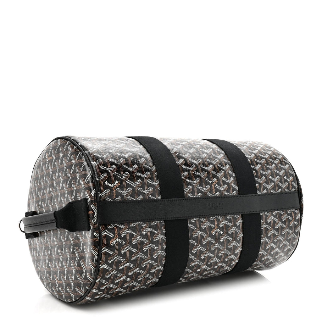 Goyard Barrel 40 Sports Bag – Black Goyardine Canvas