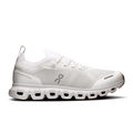 On White Mesh Sneakers with Segmented Cutout Sole