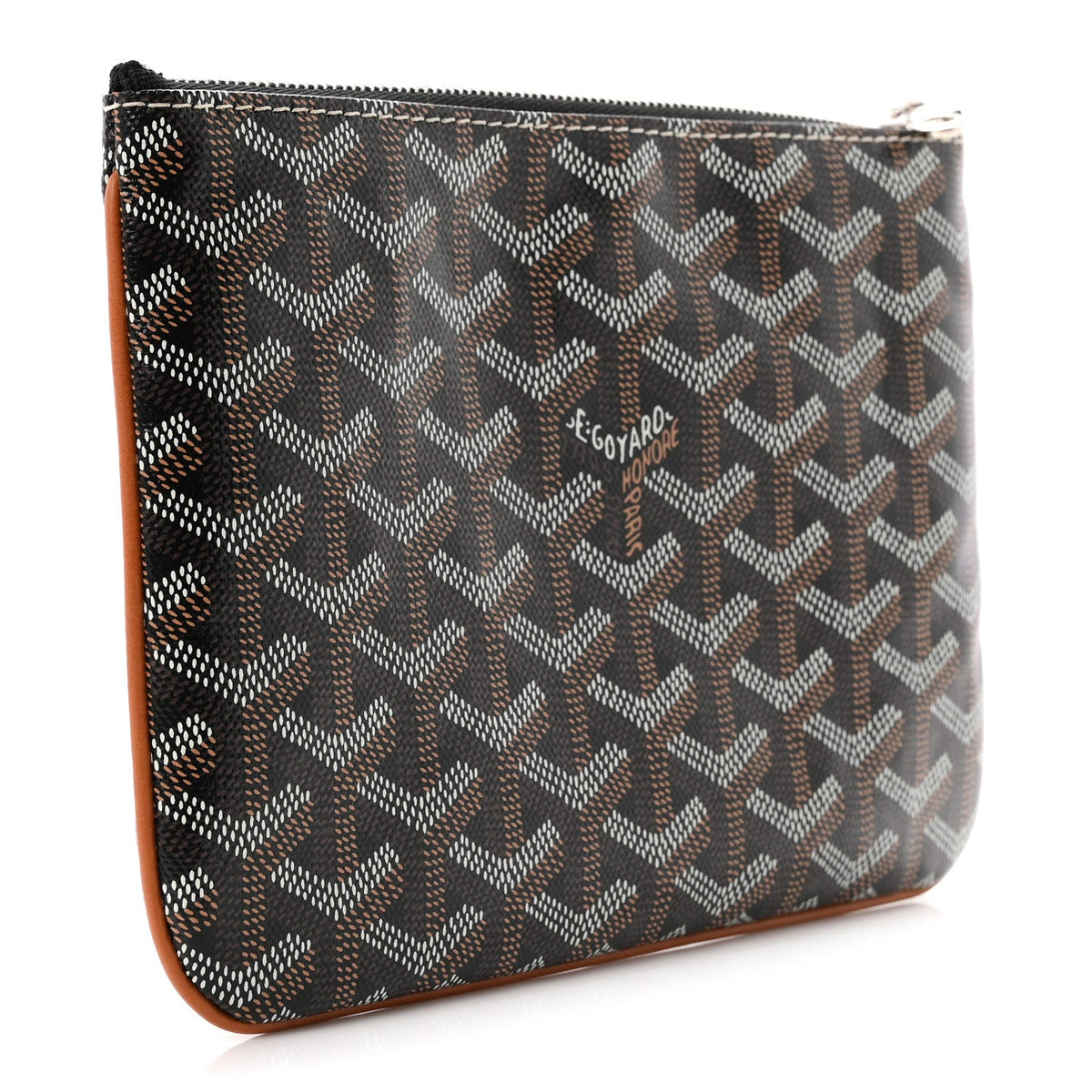 GOYARD Goyardine Senat PM Zip Pouch - Black / Gold