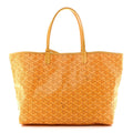 GOYARD Saint Louis PM Tote Bag – Yellow Chevron Canvas & Leather Trim