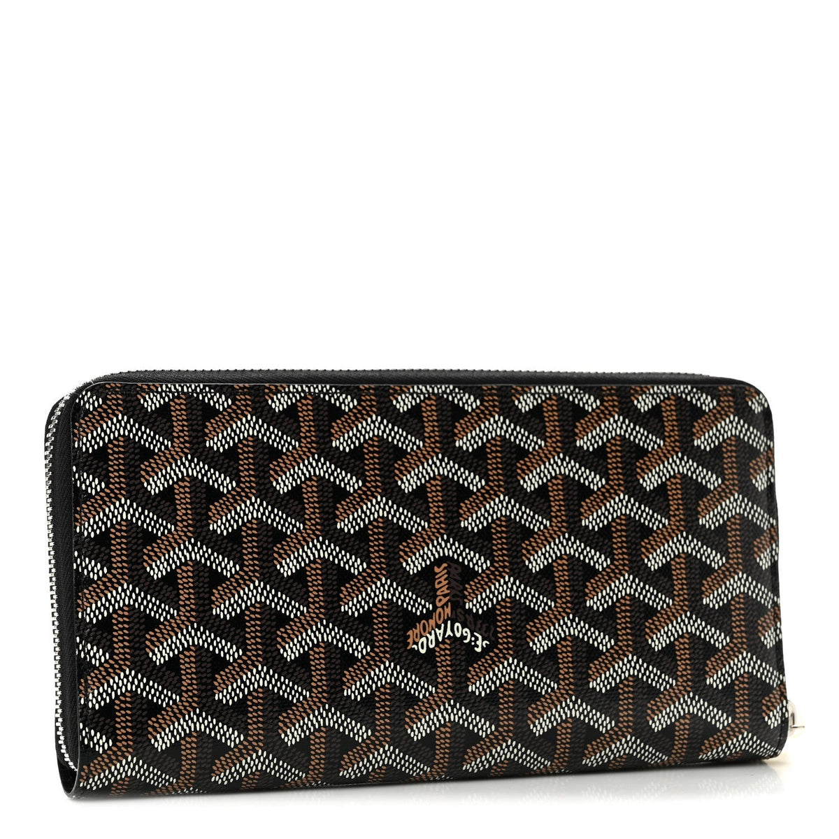 GOYARD Goyardine Matignon GM Zip-Around Wallet - Black
