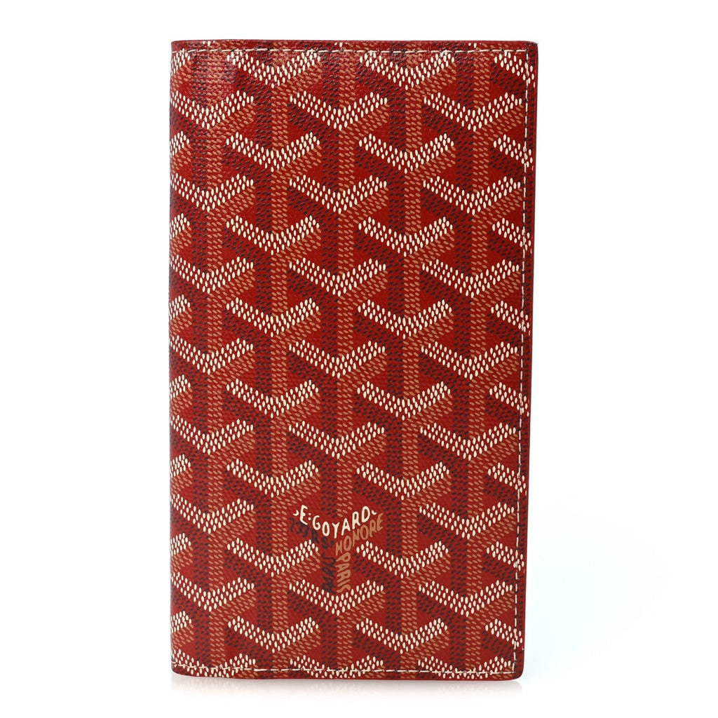 GOYARD Goyardine Saint Roch Bifold Wallet - Red