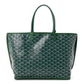 GOYARD Goyardine Anjou PM Reversible Tote Bag - Green