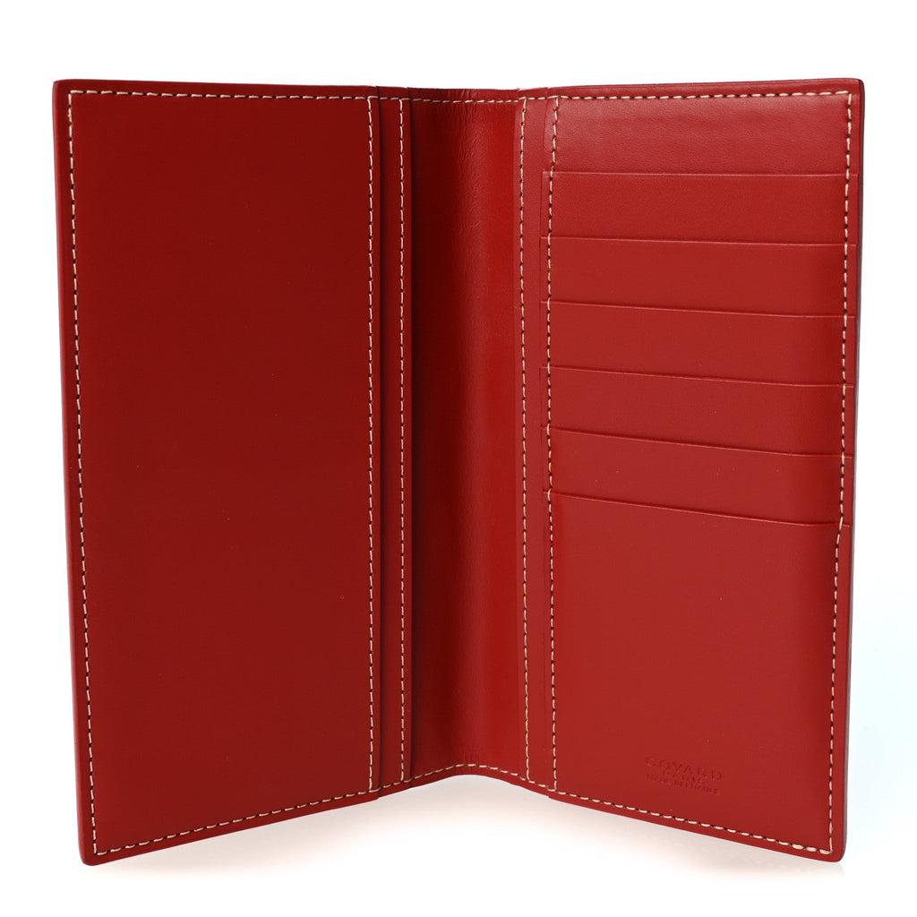 GOYARD Goyardine Saint Roch Bifold Wallet - Red