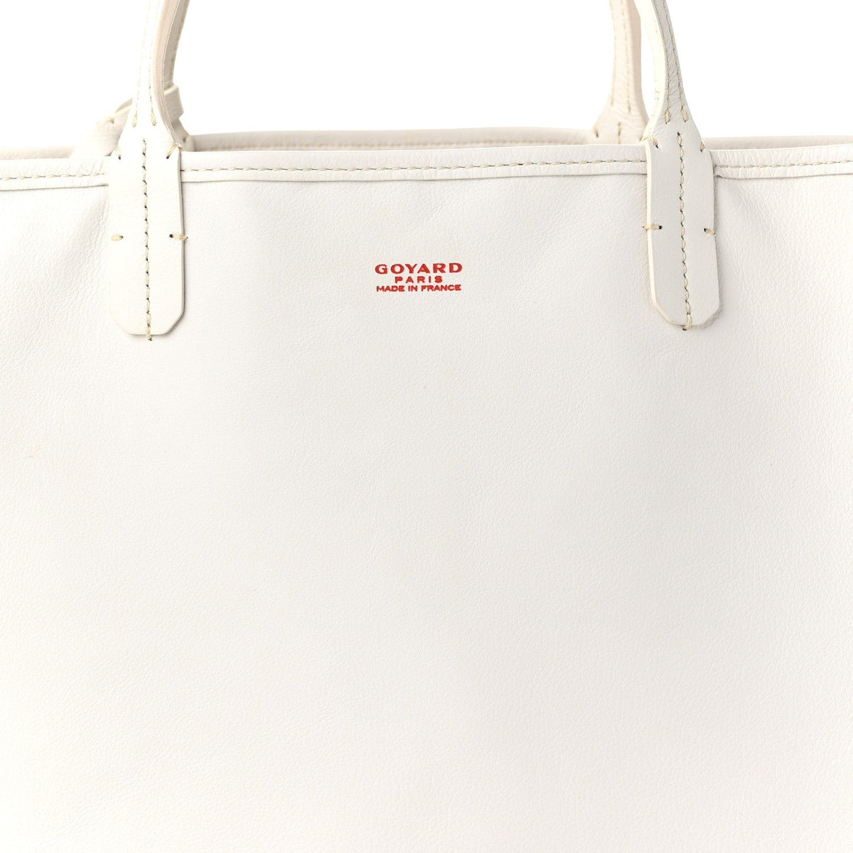 GOYARD Anjou PM Reversible Tote – White Chevron Canvas & Leather