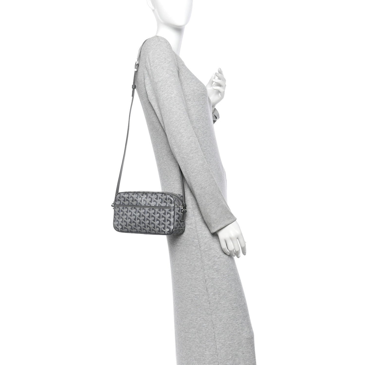 GOYARD Sac Cap Vert Crossbody Bag – Grey Goyardine