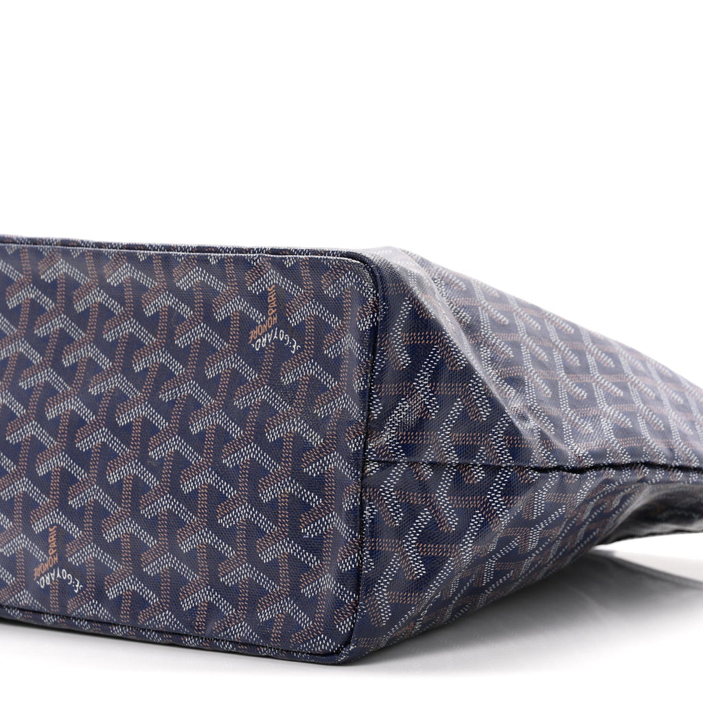 GOYARD Goyardine Saint Louis PM Tote Bag – Navy