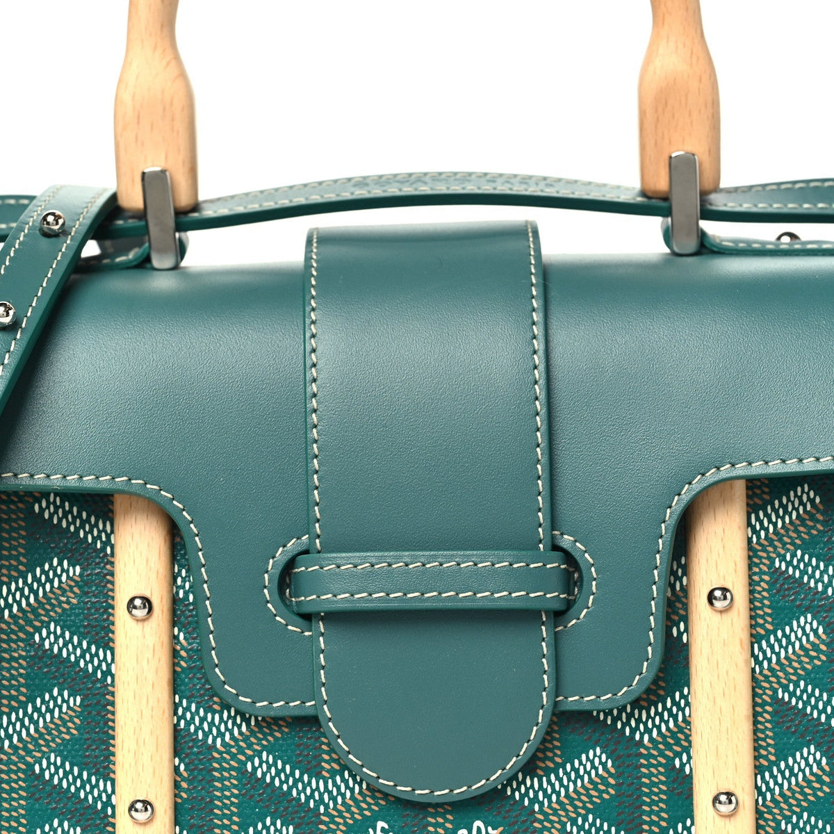 GOYARD Goyardine Structured Mini Saigon Bag - Green