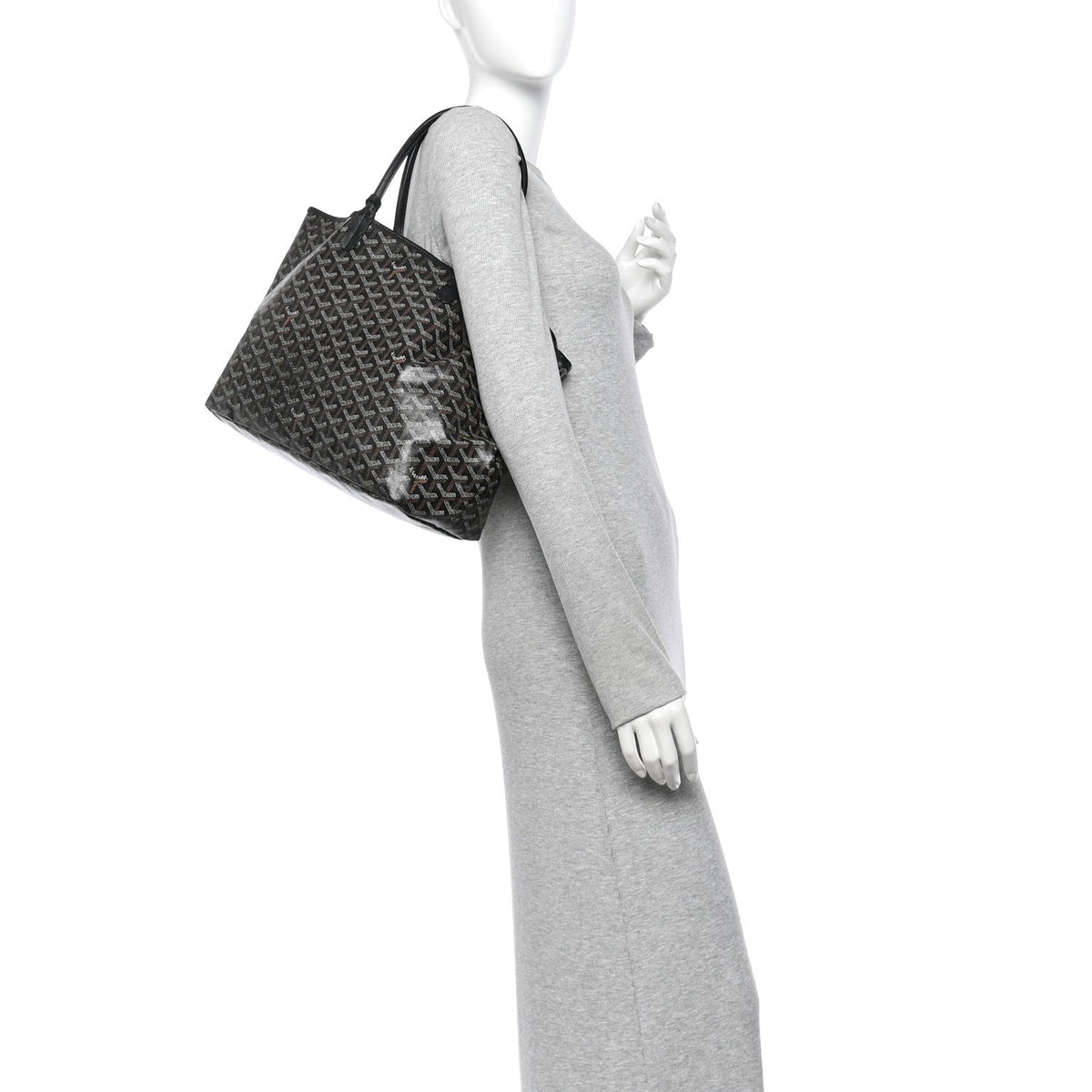 GOYARD Saint Louis PM Tote Bag – Black Goyardine