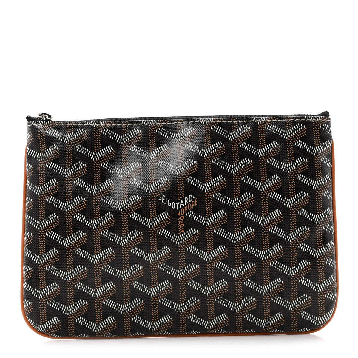 GOYARD Goyardine Senat PM Zip Pouch - Black / Gold