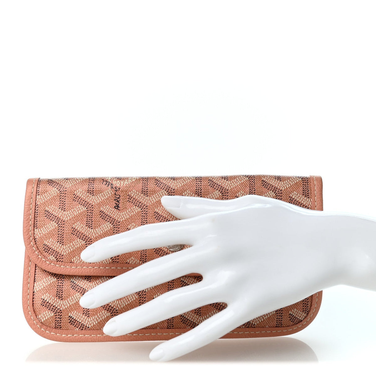 GOYARD Iridescent Goyardine Pouch - Pearly Coral
