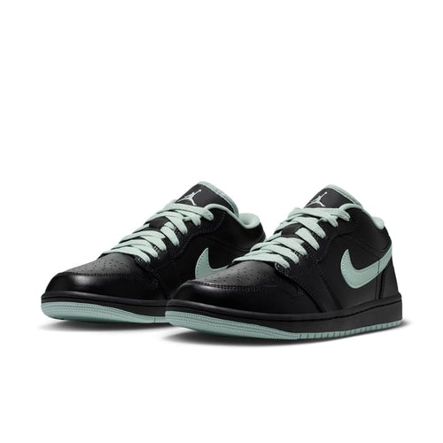 Air Jordan 1 Low Sneakers – Black & Mint Green