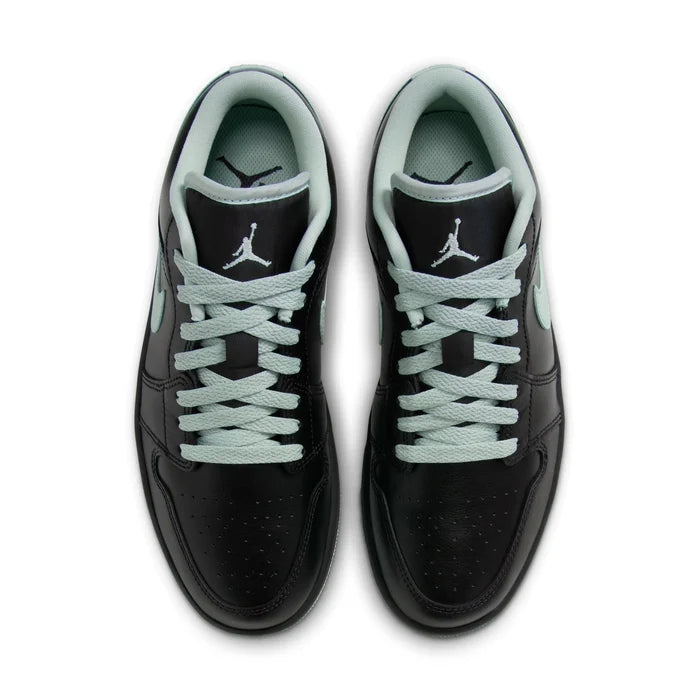 Air Jordan 1 Low Sneakers – Black & Mint Green