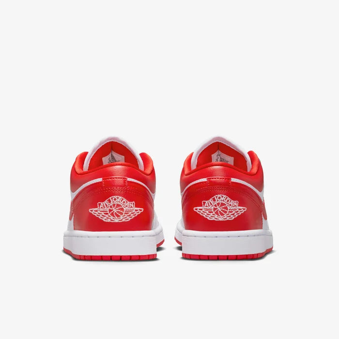 Air Jordan 1 Low Red & White Sneakers
