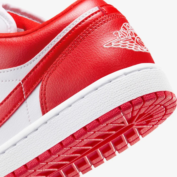 Air Jordan 1 Low Red & White Sneakers