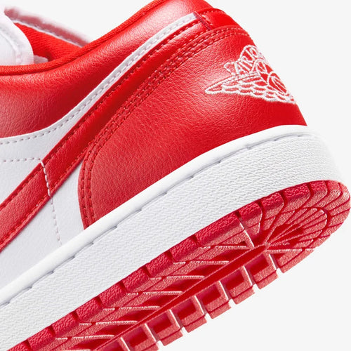 Air Jordan 1 Low Red & White Sneakers