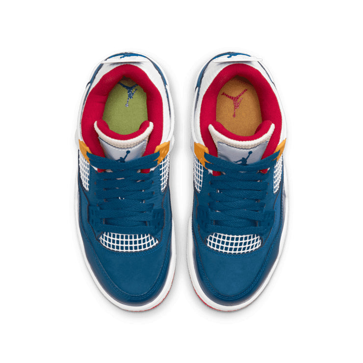 Air Jordan 4 Retro Messy Room – Blue & White Sneakers
