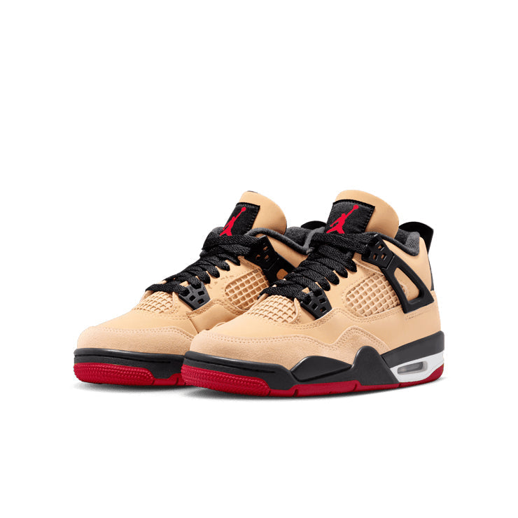 Air Jordan 4 Pizza – Tan & Red Sneakers