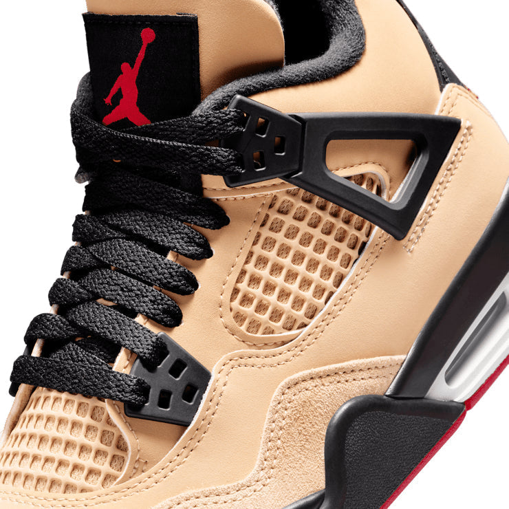 Air Jordan 4 Pizza – Tan & Red Sneakers