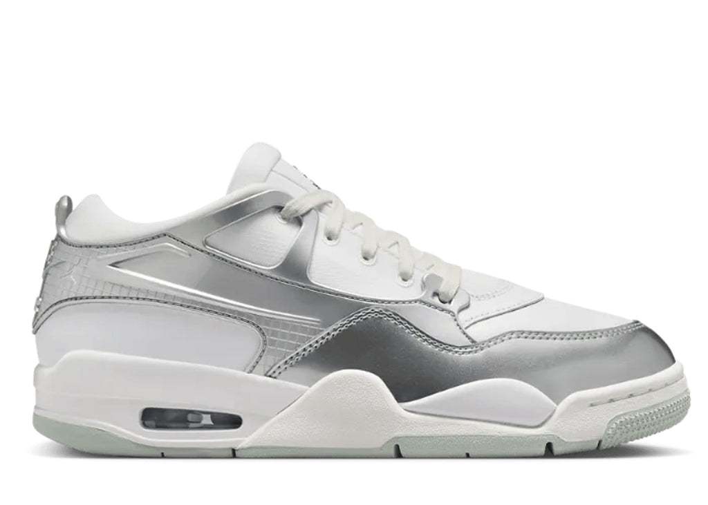 Air Jordan 4 RM Chrome – White & Silver Sneakers