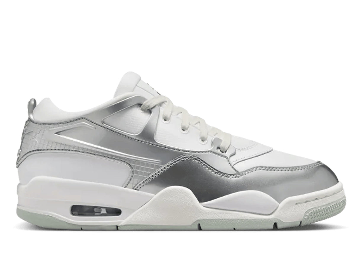 Air Jordan 4 RM Chrome – White & Silver Sneakers