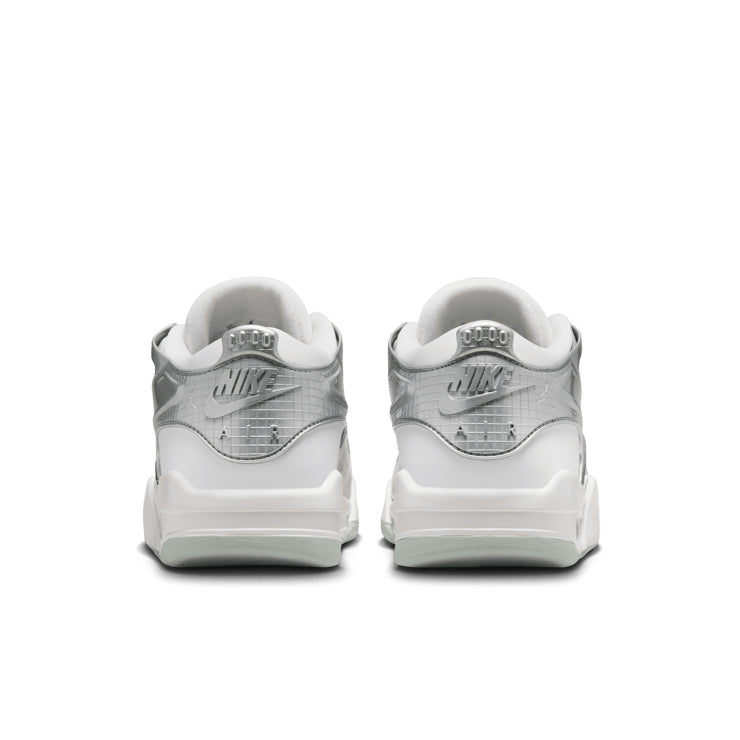 Air Jordan 4 RM Chrome – White & Silver Sneakers