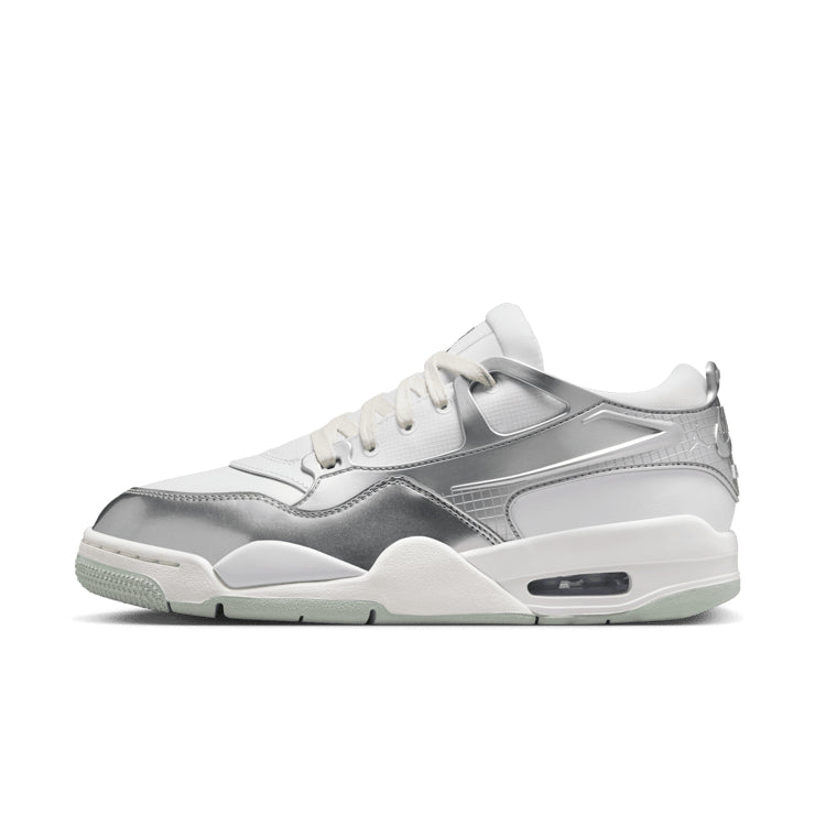 Air Jordan 4 RM Chrome – White & Silver Sneakers