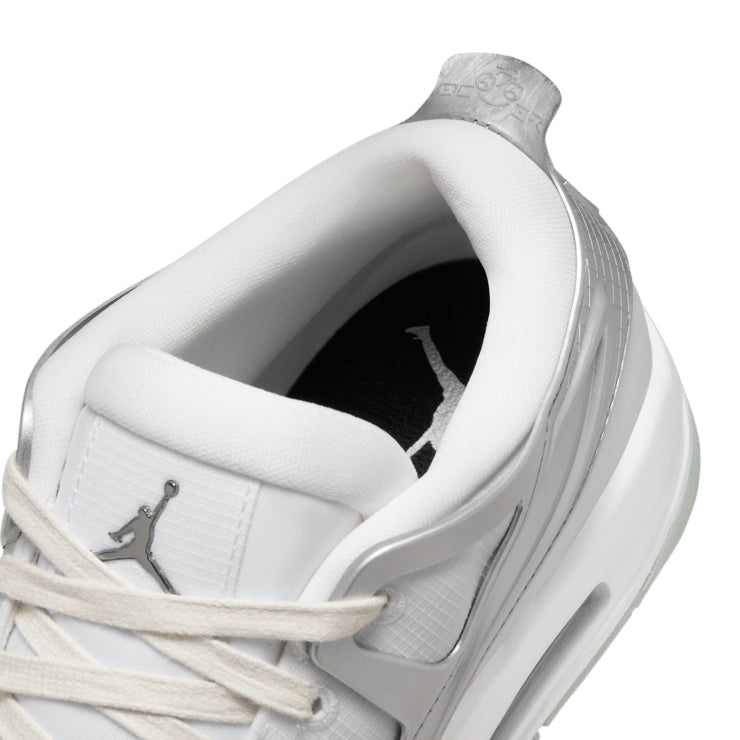 Air Jordan 4 RM Chrome – White & Silver Sneakers