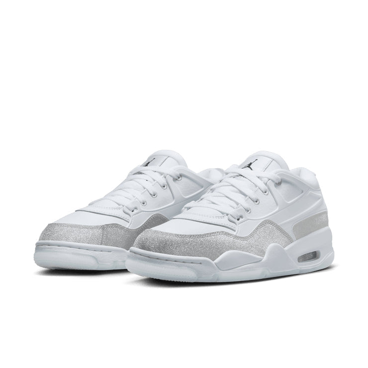 Air Jordan 4 RM White Silver Glitter