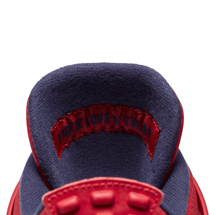 Air Jordan 4 Retro FIBA Sneakers – Red, Navy & White