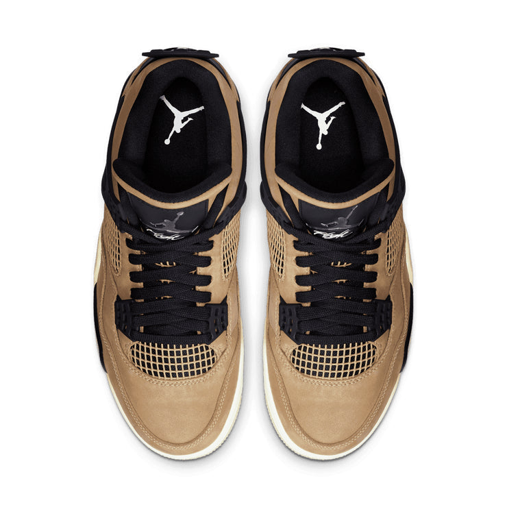 Air Jordan 4 Retro Fossil – Sand & Black Sneakers