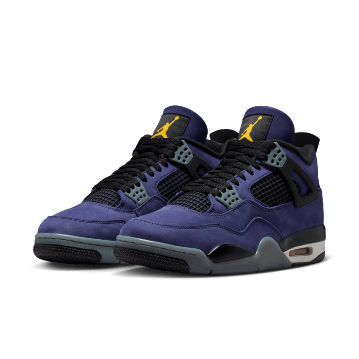 Air Jordan 4 Retro Lakers – Purple & Yellow Sneakers