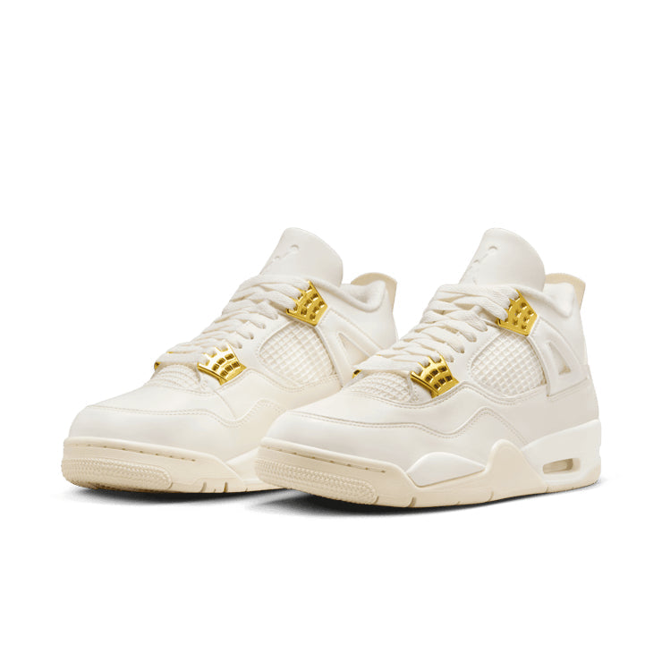 Air Jordan 4 Retro Metallic Gold – Cream & Gold Sneakers