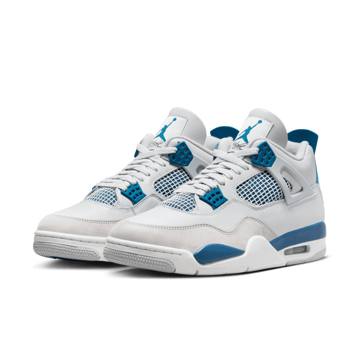 Air Jordan 4 Retro Military Blue – White & Blue Sneakers